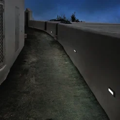 Segnapasso Led-IsyLuce Segnapasso led 2w 3000k da esterno cover bianco antracite
