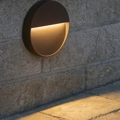 Segnapasso Led-Selezionato da Mazzolaluce Segnapasso led 6w 4000k da esterno ip65 marrone rotondo