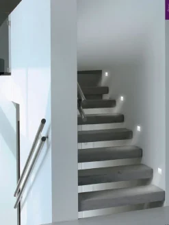 Segnapasso Led-Selezionato da Mazzolaluce Segnapasso led 1.1w 4000k da incasso filo muro parete in gesso cristaly