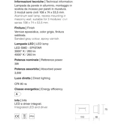 Segnapasso Led-IsyLuce Segnapasso led 3w 3000k incasso bianco per esterno