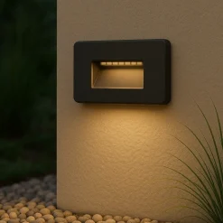 Segnapasso Led-Life Electronics Segnapasso led 2w 3000k 4000k 5000k da incasso per esterno nero