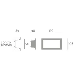 Segnapasso Led-Selezionato da Mazzolaluce Segnapasso nero da esterno led 10w 3000k per incasso parete ip65