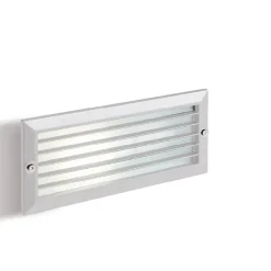 Segnapasso Led-Selezionato da Mazzolaluce Segnapasso per esterni da incasso a parete rettangolare bianco ip54