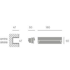 Segnapasso Led-Selezionato da Mazzolaluce Segnapasso per esterni led 6w 4000k grafite per incasso a parete