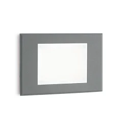 Segnapasso Led-Selezionato da Mazzolaluce Segnapasso per esterno a incasso parete grafite led 3w 4000k ip65