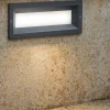 Segnapasso Led-Selezionato da Mazzolaluce Segnapasso rettangolare per esterni da incasso parete grafite led 12w 4000k