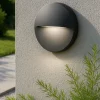 Segnapasso Led-Selezionato da Mazzolaluce Segnapasso rotondo a parete grafite ip65 da esterno