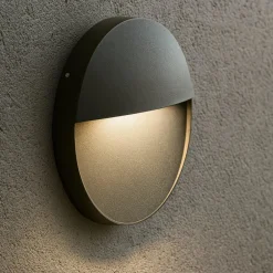 Segnapasso Led-Selezionato da Mazzolaluce Segnapasso rotondo da parete per esterni grafite led 6w 4000k