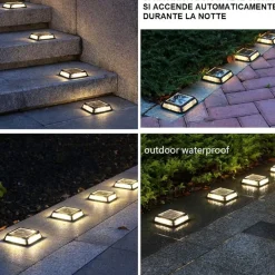 Segnapasso Led-Selezionato da Mazzolaluce Segnapasso solare da terra a pavimento per esterno