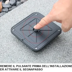 Segnapasso Led-Selezionato da Mazzolaluce Segnapasso solare da terra a pavimento per esterno