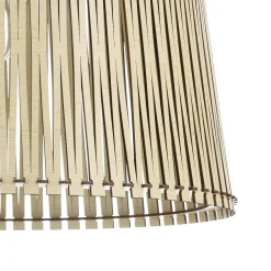 Lampadari Cucina-Eglo Sendero lampadario cucina paralume traforato in legno