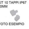 Strisce Led-Selezionato da Mazzolaluce Set 10pz kit tappi con buco e senza buco 10 mm dai306 ip67 per esterno
