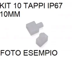 Strisce Led-Selezionato da Mazzolaluce Set 10pz kit tappi con buco e senza buco 10 mm dai306 ip67 per esterno