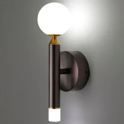 Applique Da Parete-Vivida International Seventy vivida applique da parete marrone 6w 3000k