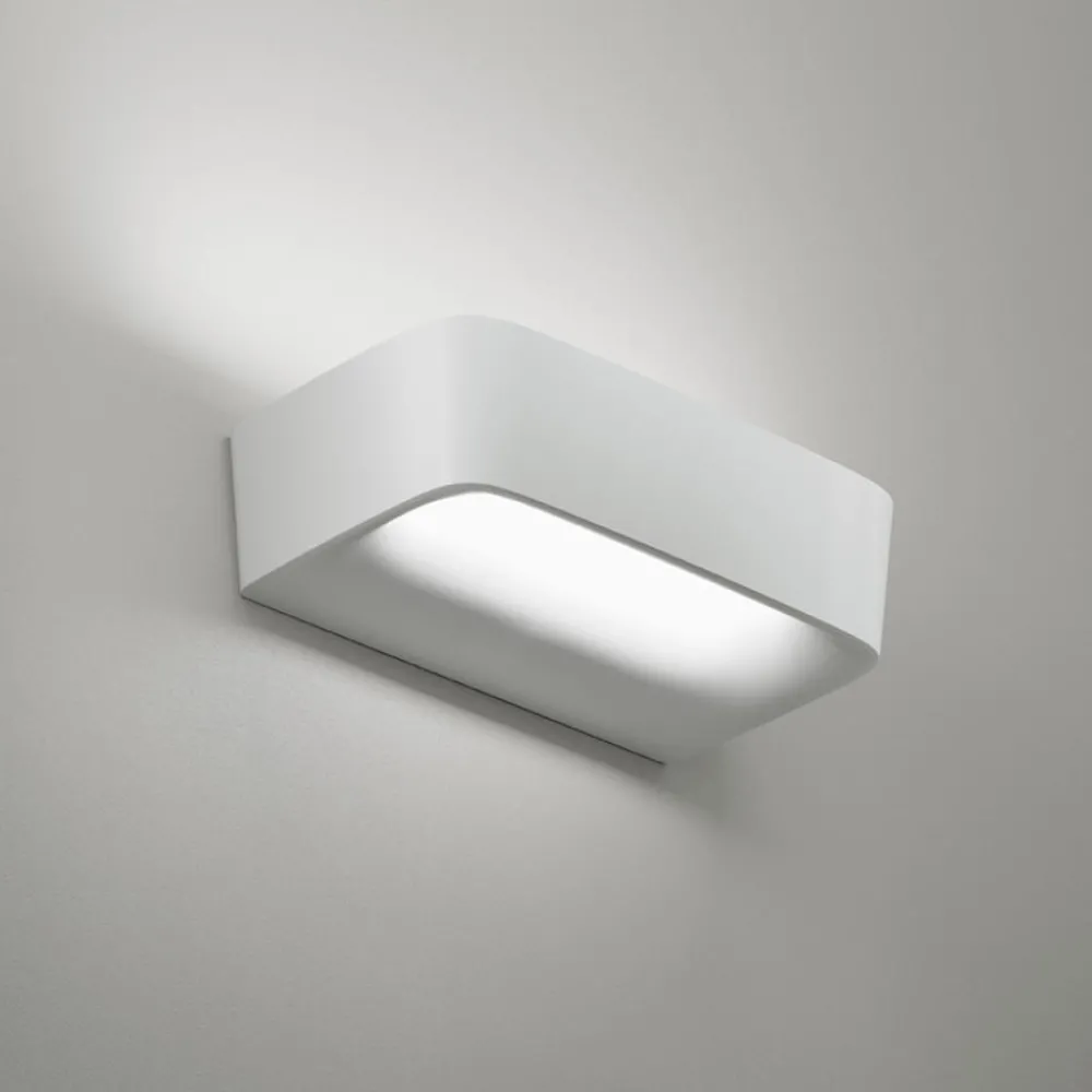 Applique Da Parete-Sforzin Illuminazione Sforzin aki applique da parete bianca led biemissione 11w 3000k