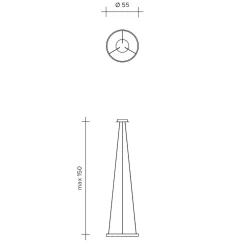 Lampadari Moderni-Sforzin Illuminazione Sforzin anello lampadario particolare moderno bronzo opaco led 3000k