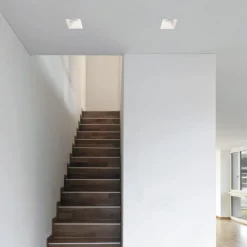 Faretti Da Incasso-Sforzin Illuminazione Sforzin attica faretto da incasso a soffitto gesso quadrato