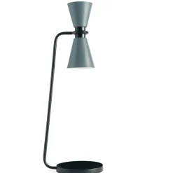 Lampade Da Tavolo-Miloox Sforzin graal lampada da tavolo grigio da soggiorno 2 luci dimmerabile