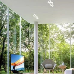 Faretti Da Incasso-Sforzin Illuminazione Sforzin magnesia lampada gesso da incasso 18w 3000k per controsoffitto