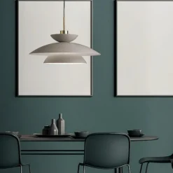 Lampadari Cucina-Miloox Sforzin kloe lampadario tortora per cucina moderna