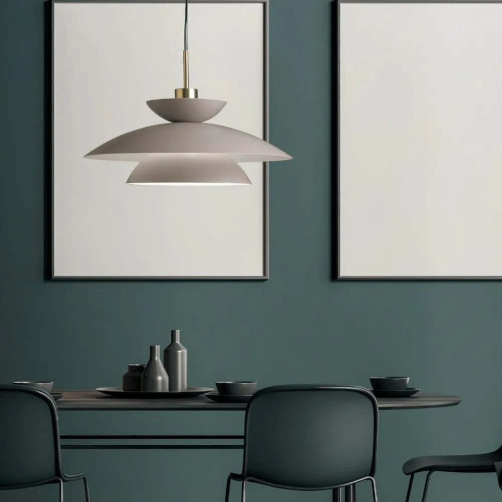 Lampadari Cucina-Miloox Sforzin kloe lampadario tortora per cucina moderna