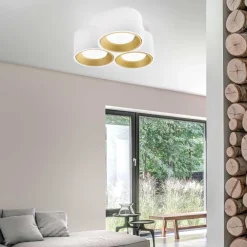 Plafoniere Moderne-Sforzin Illuminazione Sforzin nasso plafoniera a soffitto di gesso 3 luci