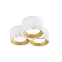Plafoniere Moderne-Sforzin Illuminazione Sforzin nasso plafoniera a soffitto di gesso 3 luci