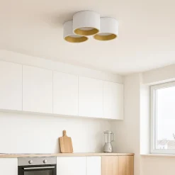 Plafoniere Moderne-Sforzin Illuminazione Sforzin nasso plafoniera a soffitto di gesso 3 luci