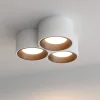 Plafoniere Moderne-Sforzin Illuminazione Sforzin nasso plafoniera di gesso moderna 3 luci bronzo