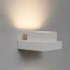 Applique Da Parete-Sforzin Illuminazione Sforzin tecnico applique moderna sibari quadrato gesso bianco gx53