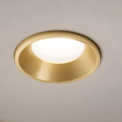 Faretti Da Incasso-Sforzin Illuminazione Sforzin thessaly faretto da incasso rotondo oro gu10