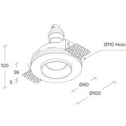 Faretti Da Incasso-Sforzin Illuminazione Sforzin thessaly faretto da incasso rotondo oro gu10