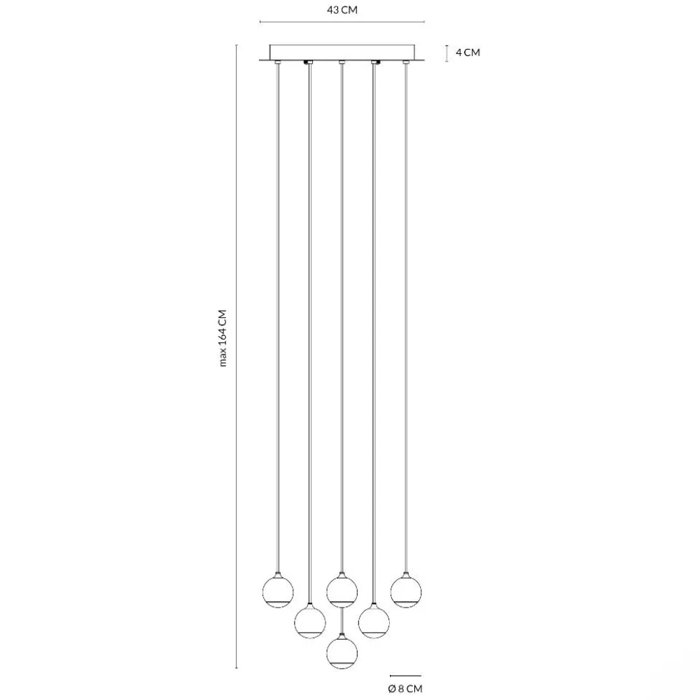 Lampadari Moderni-Vivida International Shallow vivida lampadario cascata nero per salotto led 40w 3000k