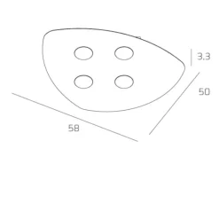 Plafoniere Moderne-Top Light Shape toplight plafoniera per cucina moderna sabbia