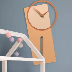 Orologi Da Parete Moderni-Selezionato da Mazzolaluce Sherlock legno pesca chiaro orologio a pendolo da parete moderno