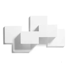 Applique Da Parete-Sforzin Illuminazione Side sforzin applique design moderna bianca cubi di gesso
