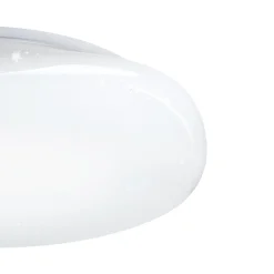 Plafoniere Moderne-Eglo Sileras z plafoniera moderna effetto cristallo led rgb 2700k a 6500k