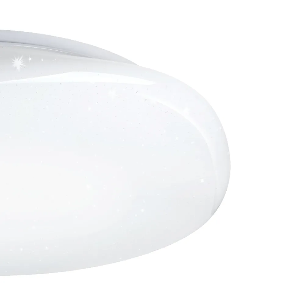 Plafoniere Moderne-Eglo Sileras z plafoniera moderna effetto cristallo led rgb 2700k a 6500k