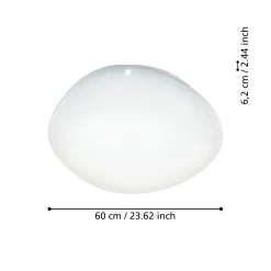 Plafoniere Moderne-Eglo Sileras z plafoniera moderna smart dimmerabile led rgb da 2700k a 6500k