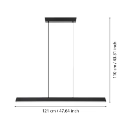 Lampadari Cucina-Eglo Simolaris z lampadario per cucina moderna led rgb 2700k a 6500k