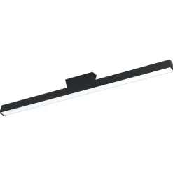 Plafoniere Moderne-Eglo Simolaris z plafoniera moderna nera led rgb da 2700k a 6500k