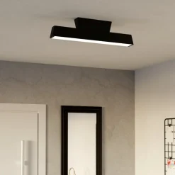 Plafoniere Moderne-Eglo Simolaris z plafoniera smart moderna rettangolare led rgb 2700k a 6500k