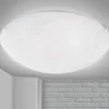Plafoniere Moderne-Ideal Lux Simply pl3 plafoniera da cucina di vetro bianco rotonda