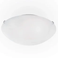 Plafoniere Moderne-Ideal Lux Simply pl4 plafoniera per cucina rotonda 50cm di vetro