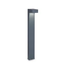 Lampioni Da Giardino-Ideal Lux Sirio pt2 h80 lampione da giardino antracite ip44