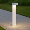 Lampioni Da Giardino-Ideal Lux Sirio pt2 paletto bianco da giardino