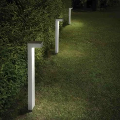 Lampioni Da Giardino-Ideal Lux Sirio pt2 lampione da esterno grigio