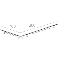 Illuminazione A Binario-Selezionato da Mazzolaluce Sistema a binario ad angolo bianco modulo led 4000k con spot