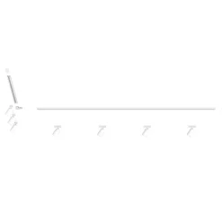Illuminazione A Binario-Selezionato da Mazzolaluce Sistema a binario 300cm angolare monofase bianco con 7 spot e27 orientabili