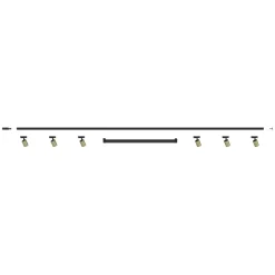Illuminazione A Binario-Selezionato da Mazzolaluce Sistema a binario 300cm con spot monofase modulo led 40w 4000k